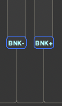 Bank Up and Bank Down keys on the keyboard diagram