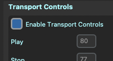 Category on/off toggle