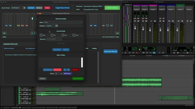 System-wide shortcuts demo